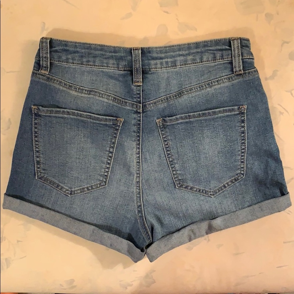 High Rise Denim Shorts - Picture 3 of 3